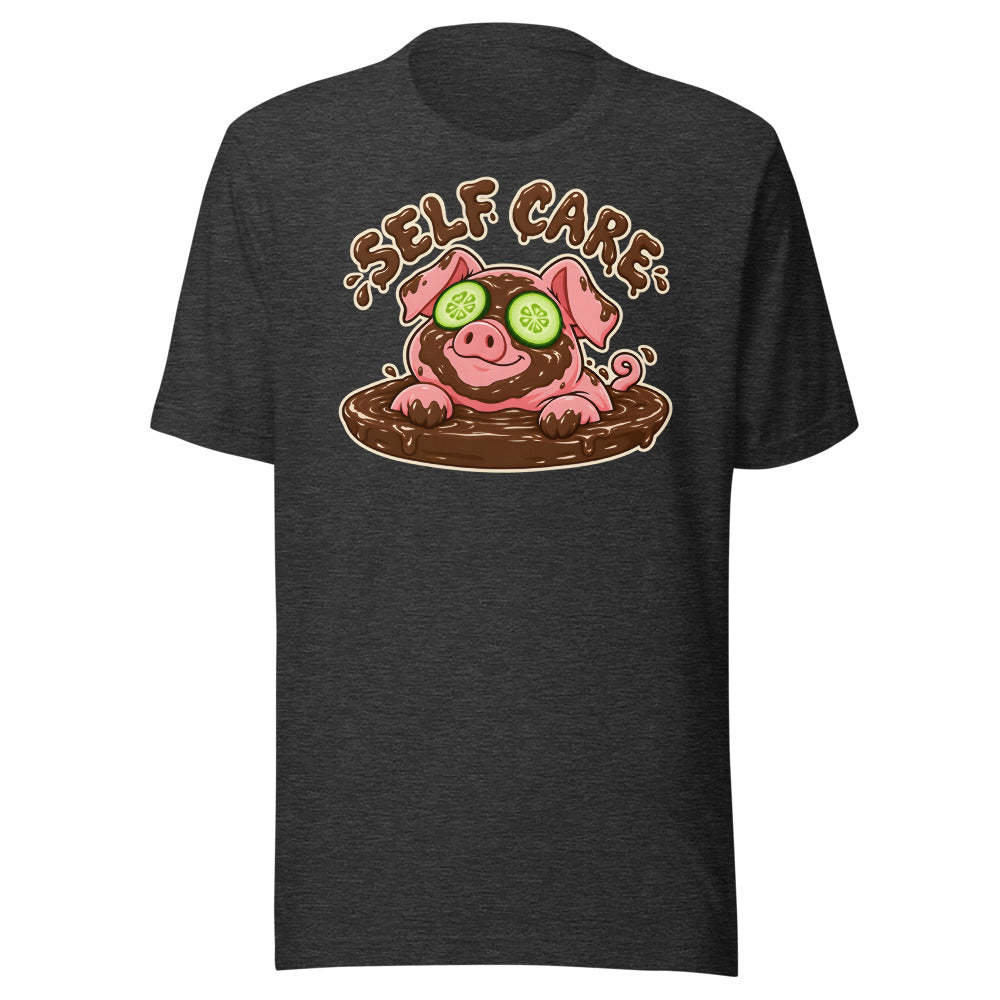 Mud Mask Pig Shirt in Dark Grey Heather - front view