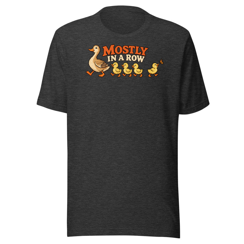 Ducks in a Row Duckling Shirt in Dark Grey Heather - front view