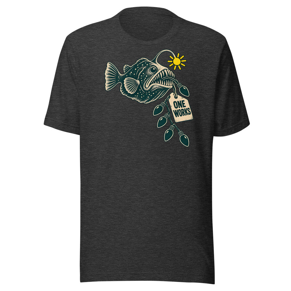 One Works Anglerfish Shirt in Dark Grey Heather - front view