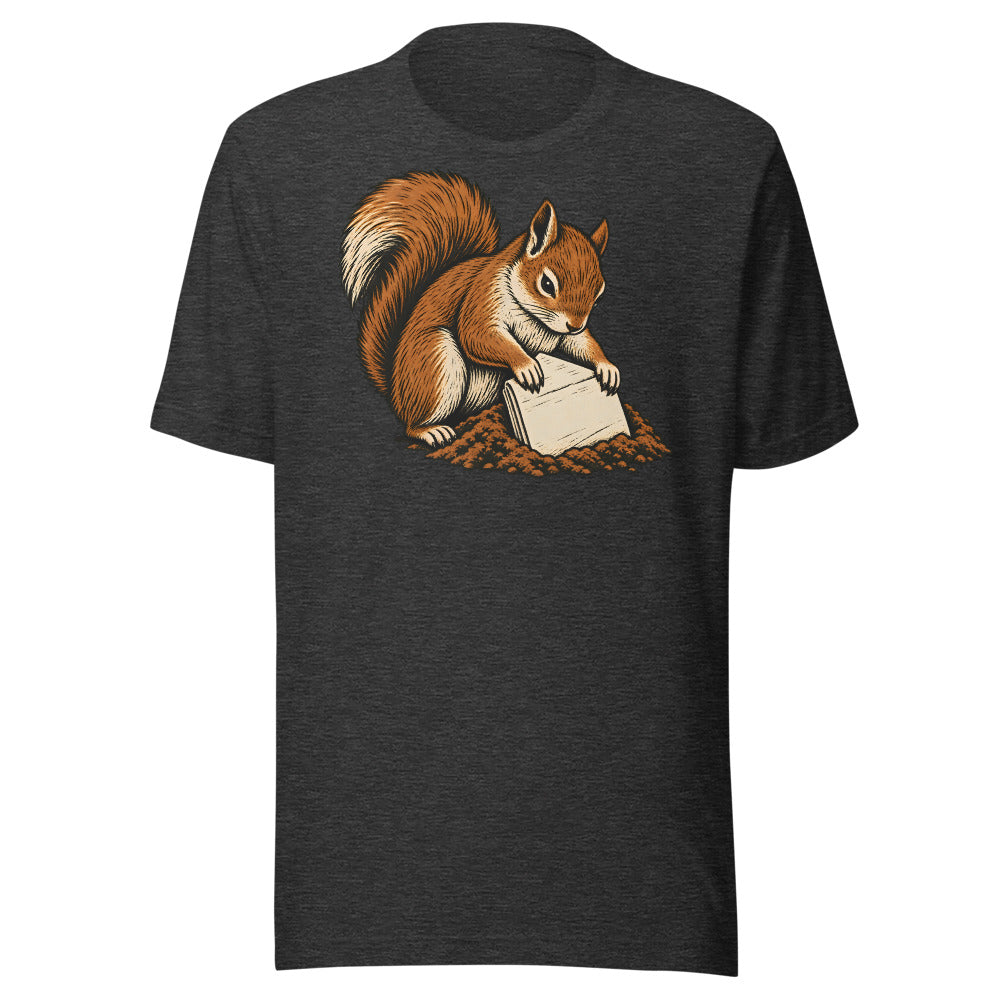 Tomorrow Vault Squirrel Shirt (Art Only) in Dark Grey Heather - front view