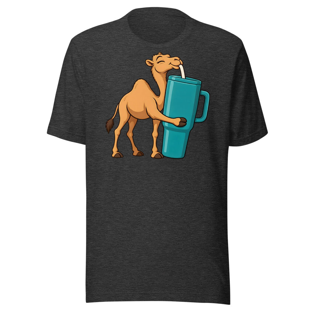 Hydrated Camel Shirt (Art Only) in Dark Grey Heather - front view