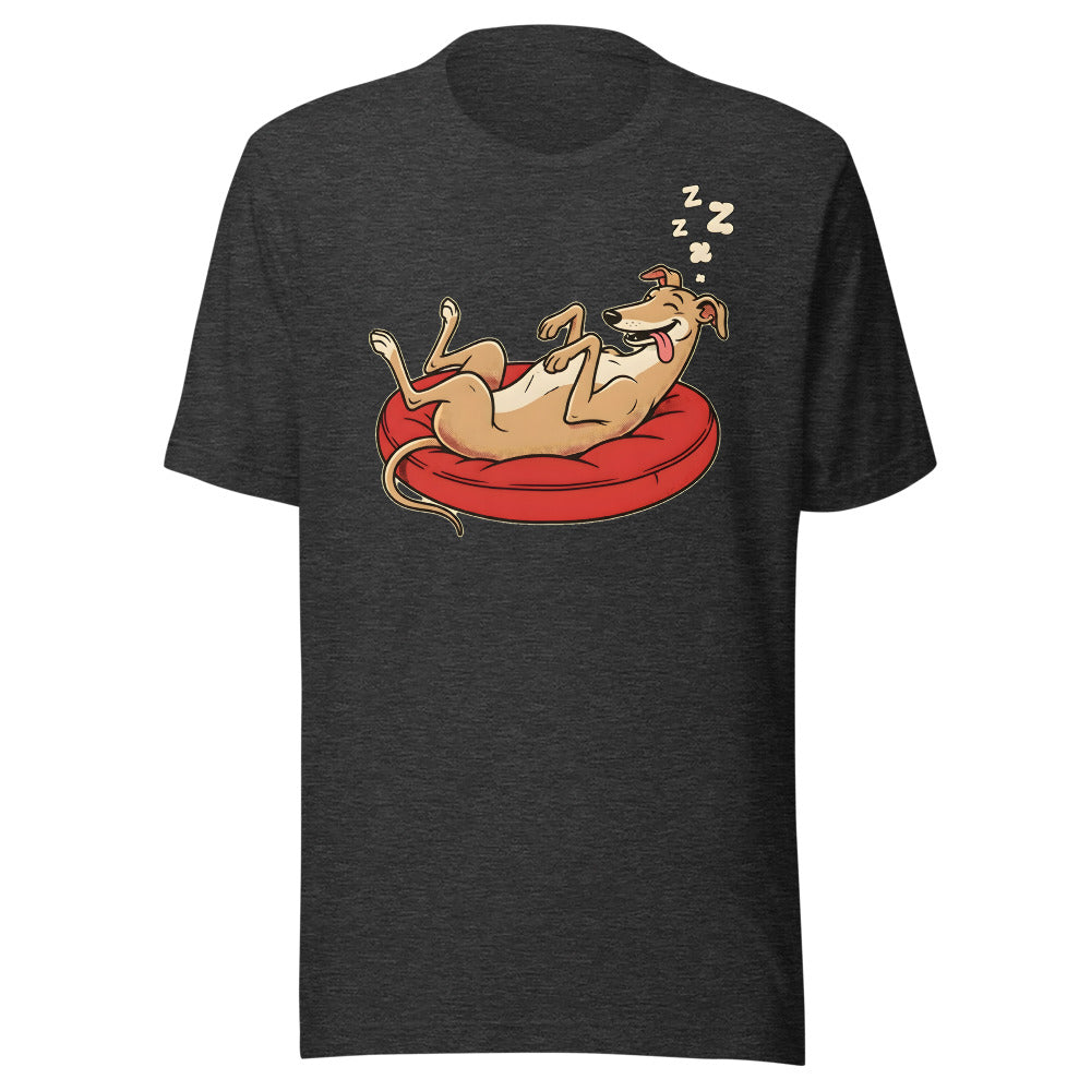 Top Speed Greyhound Shirt (Art Only) in Dark Grey Heather - front view