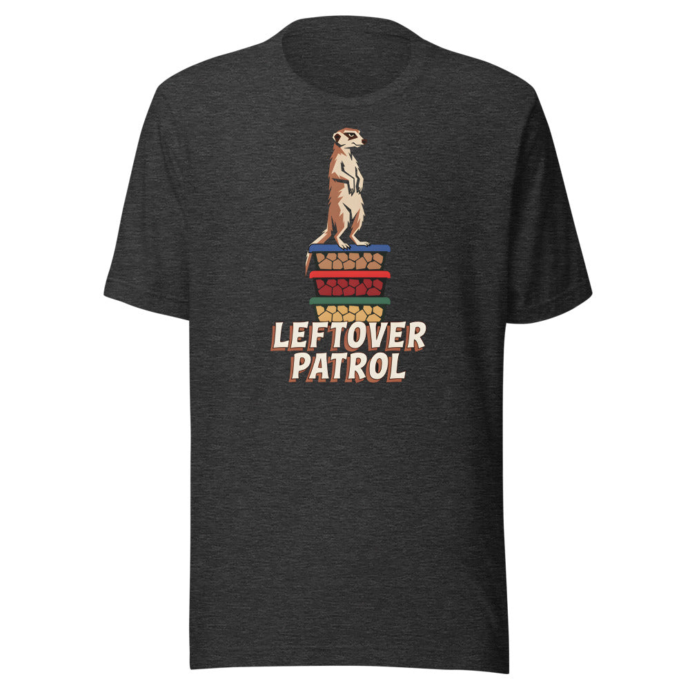 Leftover Patrol Meerkat Shirt in Dark Grey Heather - front view