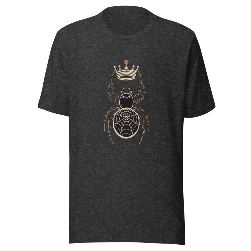 Self-Made Spider Shirt (Art Only) in Dark Grey Heather - front view