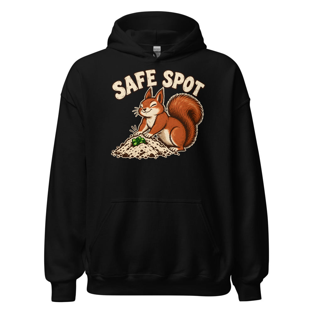 Gift Stash Squirrel funny Christmas hoodie in Black
