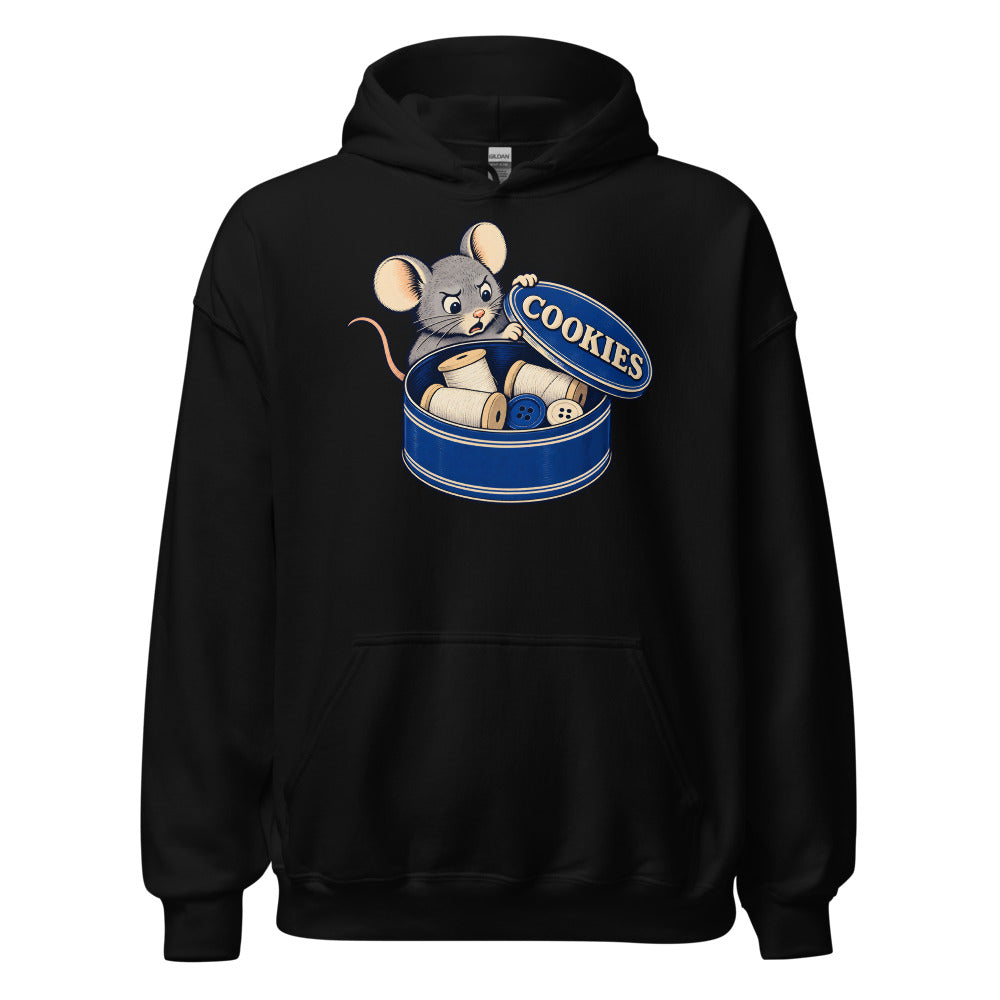 Not Cookies Mouse funny Christmas hoodie in Black