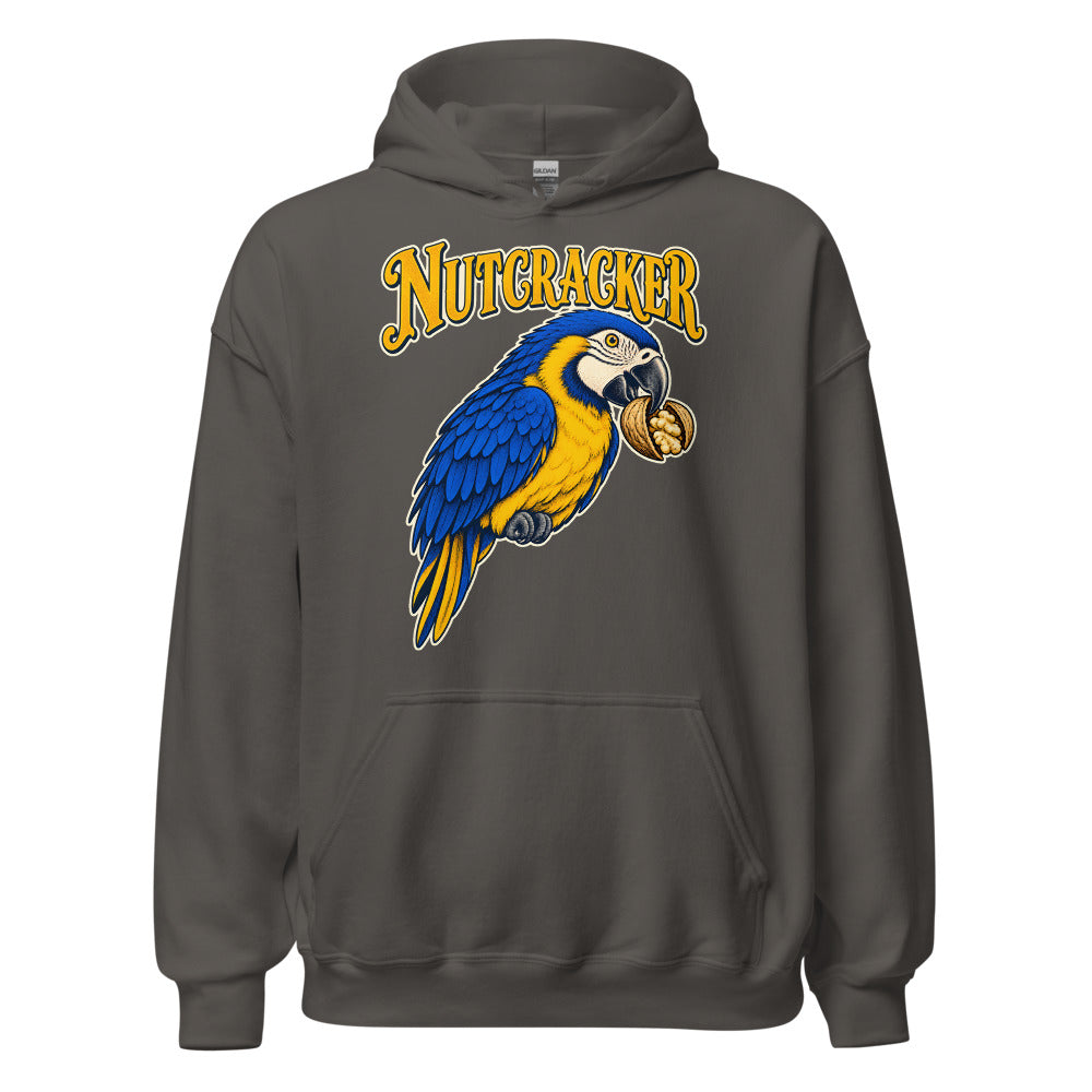 Nutcracker Macaw funny Christmas hoodie in Asphalt
