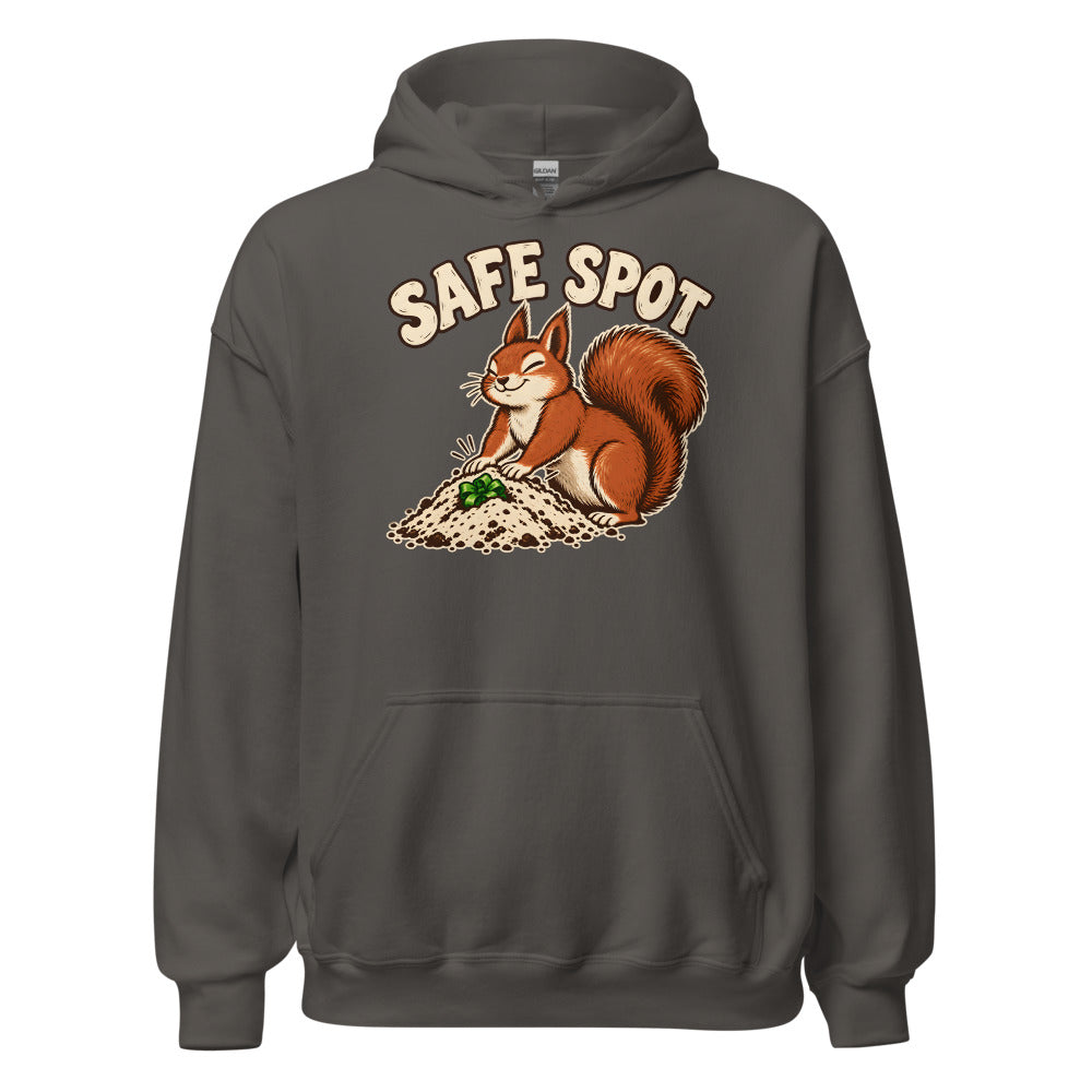 Gift Stash Squirrel funny Christmas hoodie in Asphalt