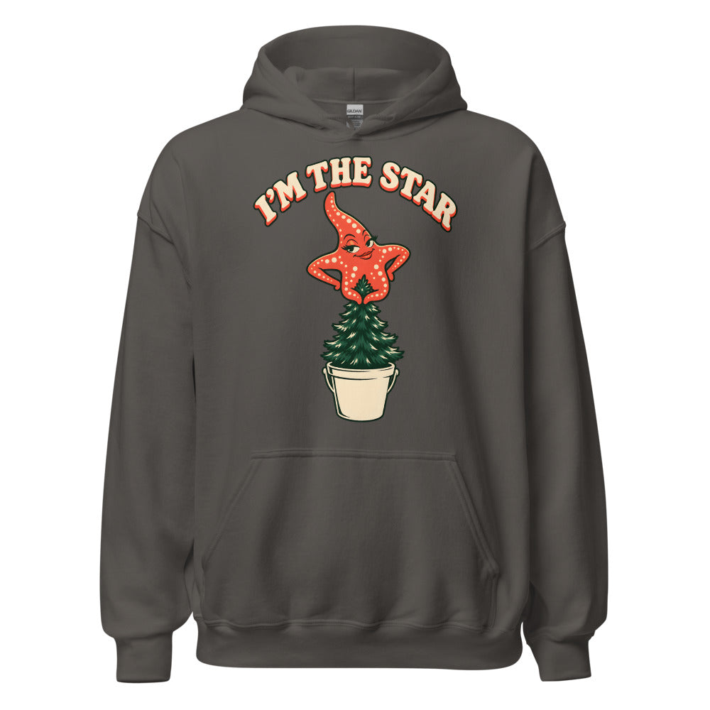 I'm The Star Starfish funny Christmas hoodie in Asphalt