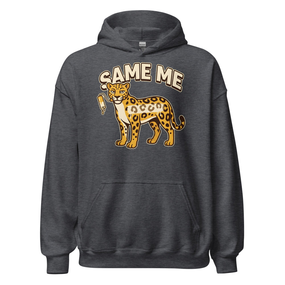 Same Spots Leopard funny New Year's hoodie in Dark Grey Heather