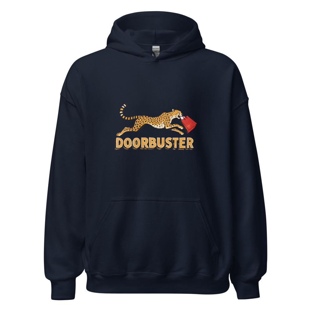 Doorbuster Cheetah funny Thanksgiving hoodie in Navy