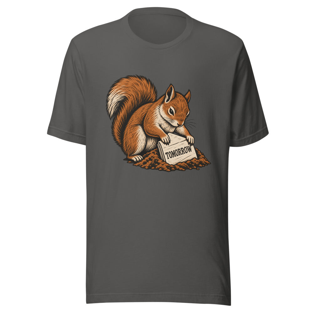 Tomorrow Vault Squirrel Shirt in Asphalt - front view