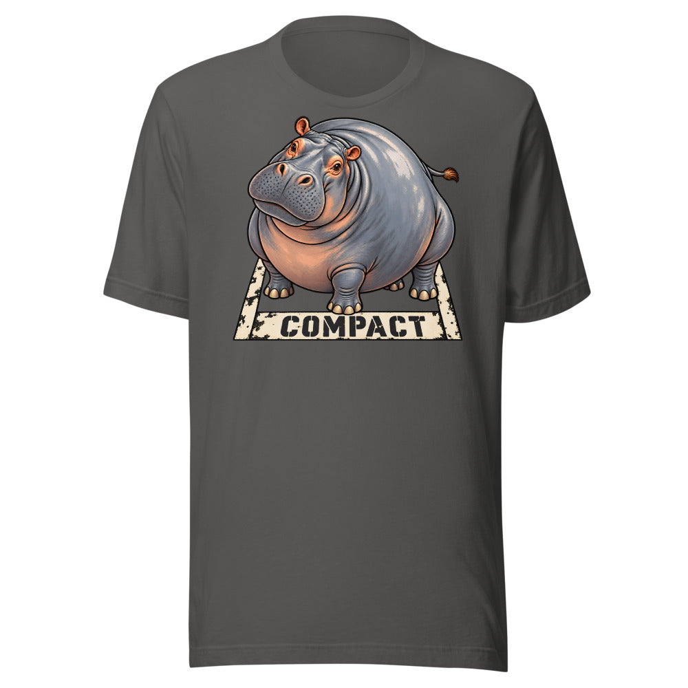 Compact Parking Hippo Shirt in Asphalt - front view