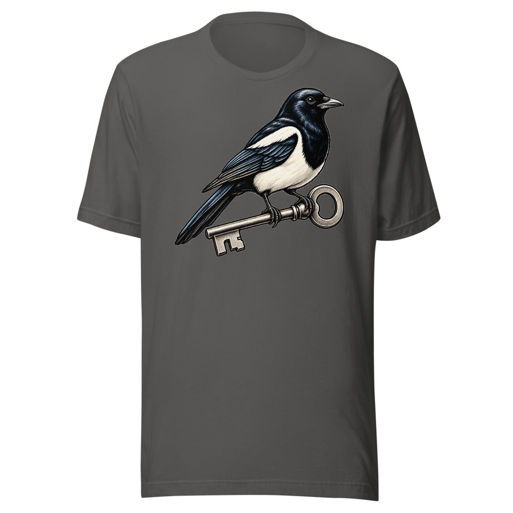 Lost Key Department Magpie Shirt in Asphalt - front view