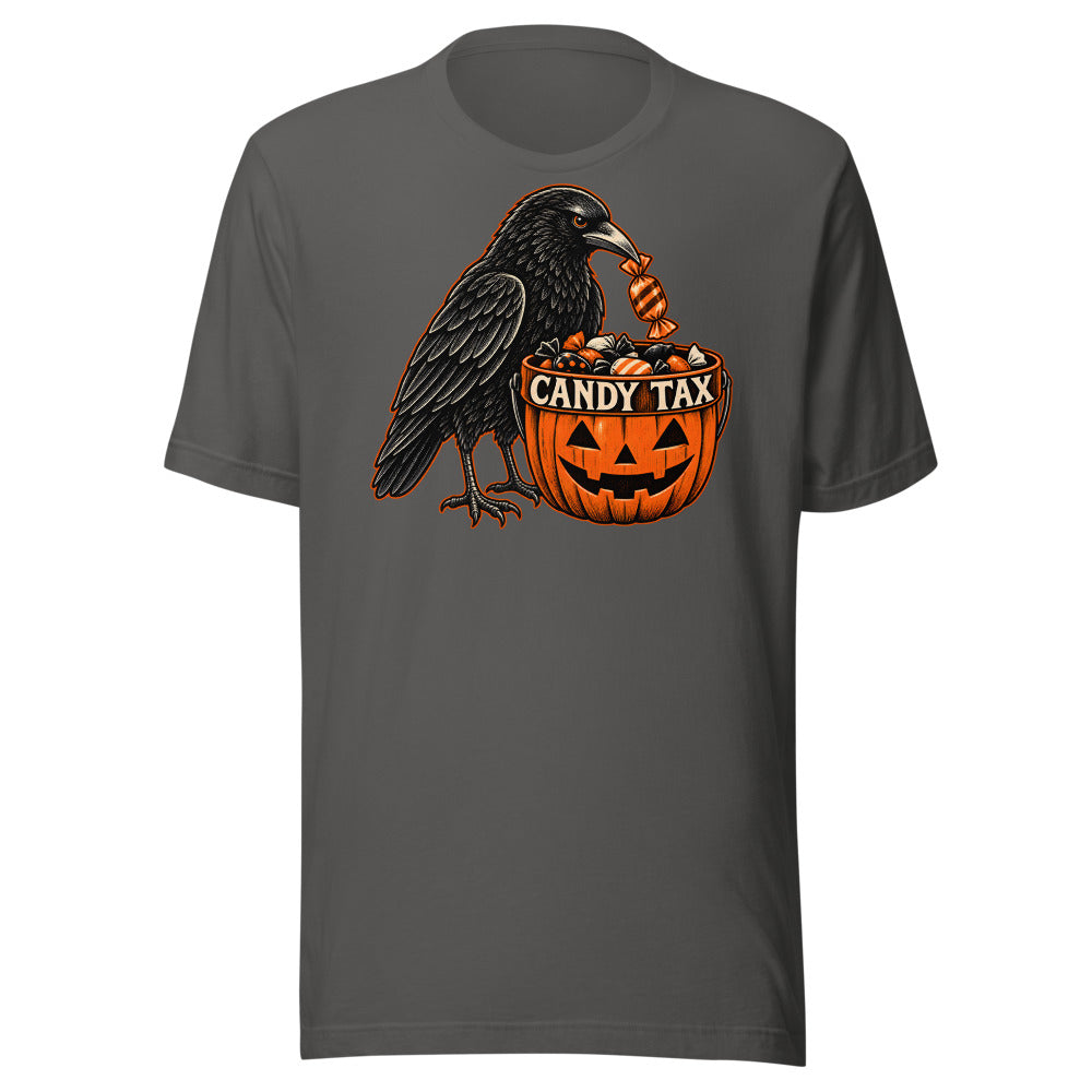 Candy Tax Crow Shirt in Asphalt - front view