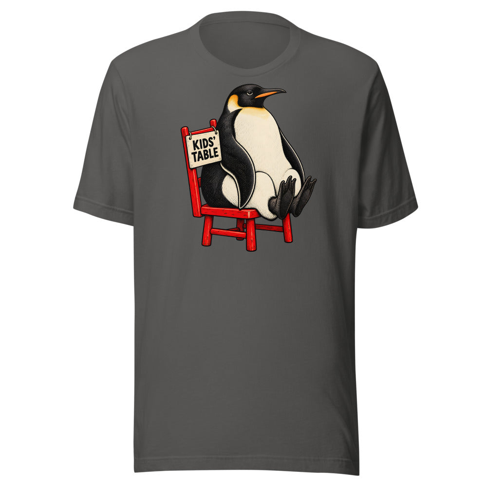 Kids' Table Veteran Penguin Shirt in Asphalt - front view