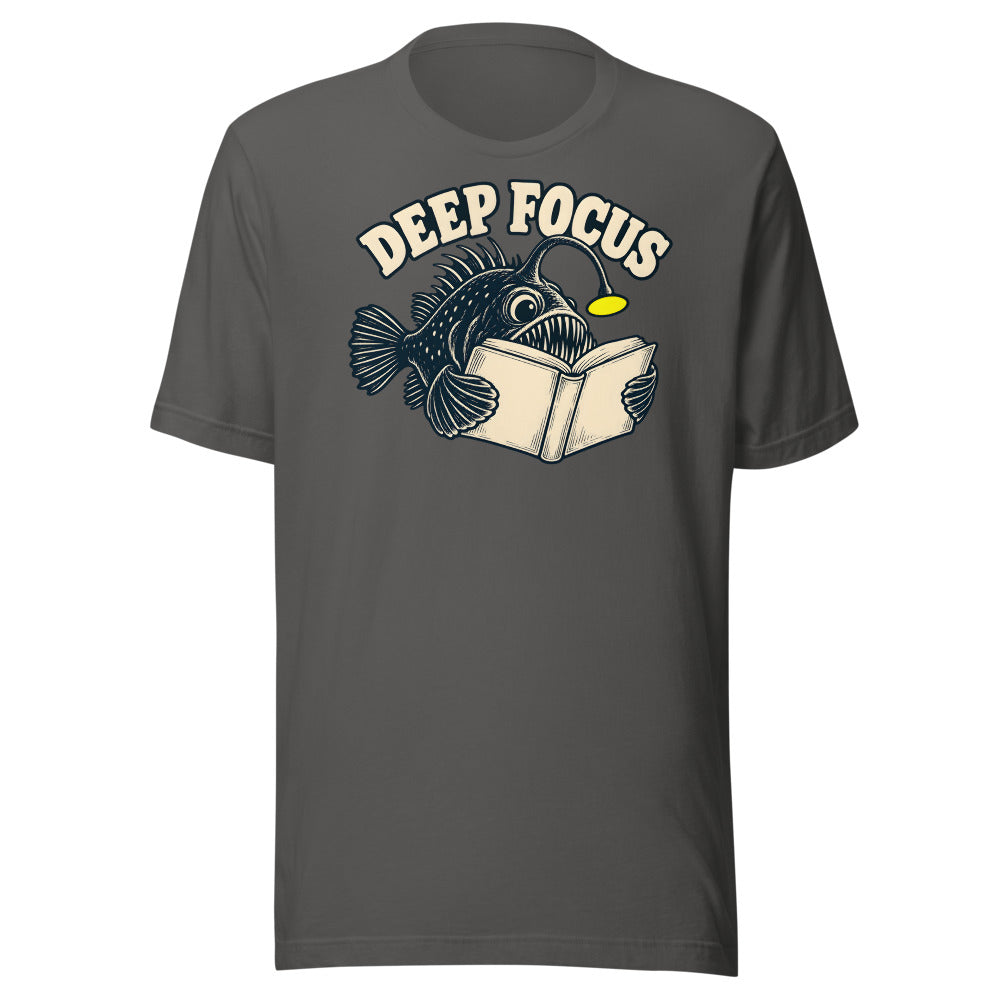 Deep Focus Anglerfish Shirt in Asphalt - front view