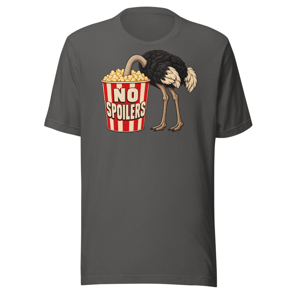 No Spoilers Ostrich Shirt in Asphalt - front view