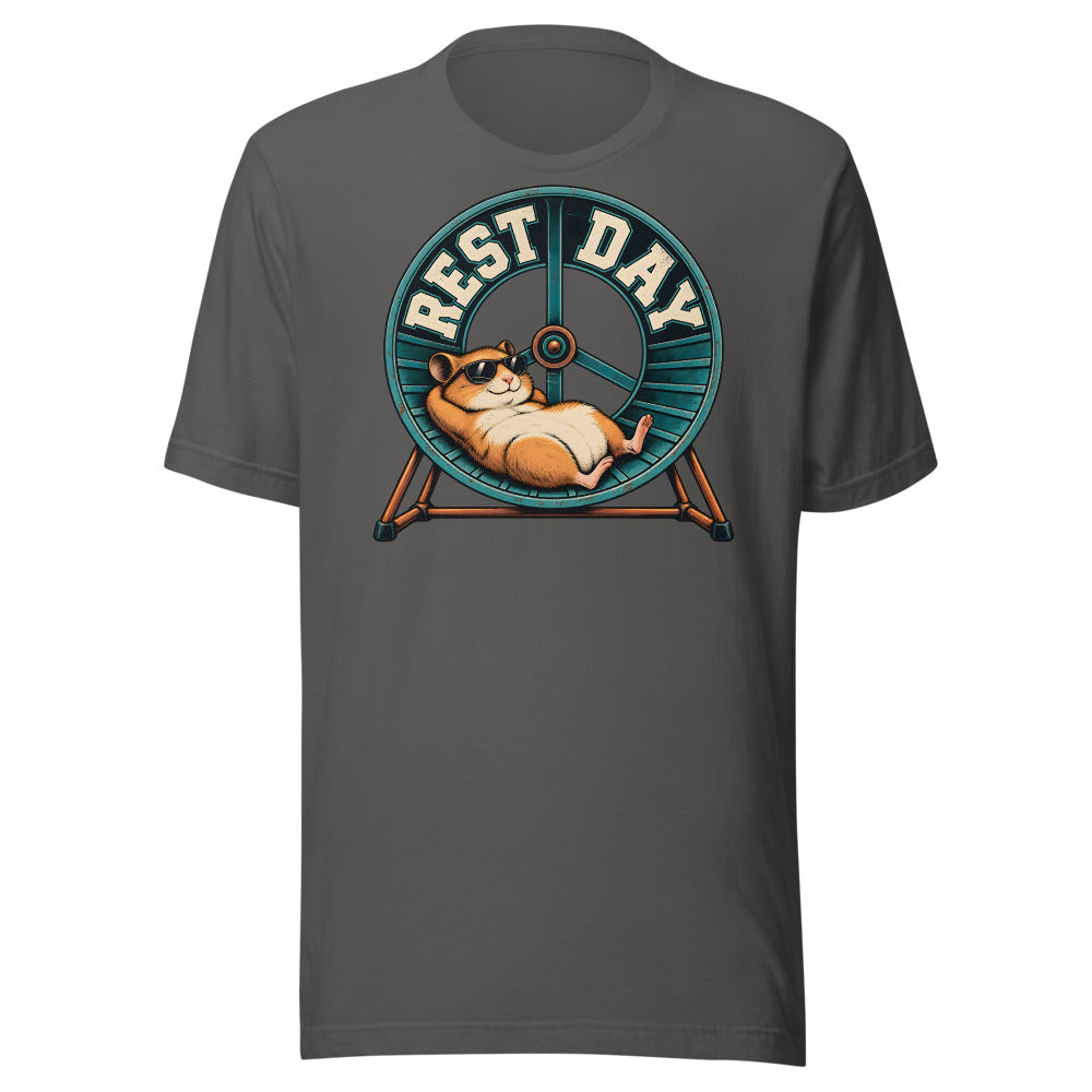Rest Day Hamster Shirt in Asphalt - front view