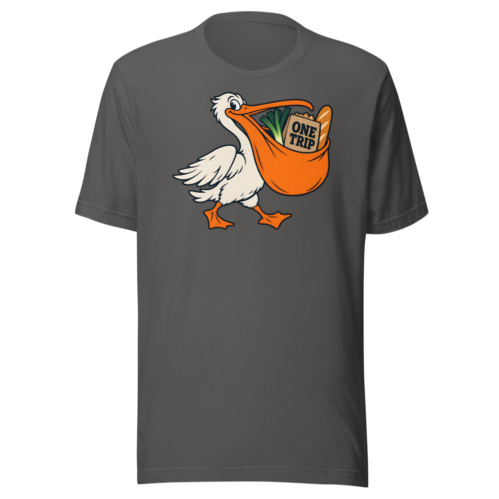 One Trip Only Pelican Shirt in Asphalt - front view