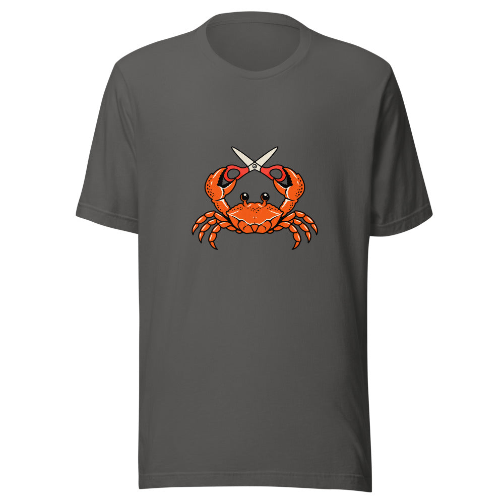 The Good Scissors Crab Shirt in Asphalt - front view