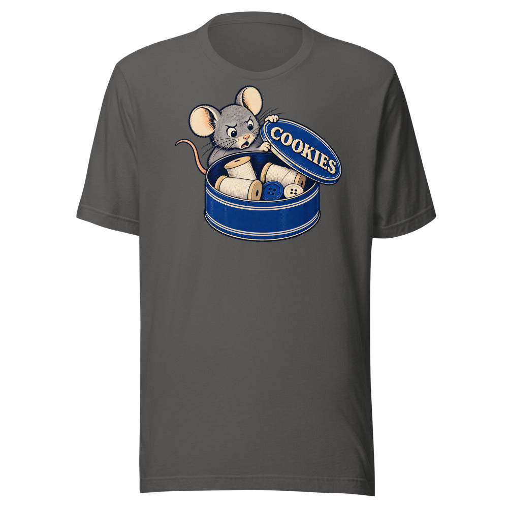 Not Cookies Mouse Shirt in Asphalt - front view