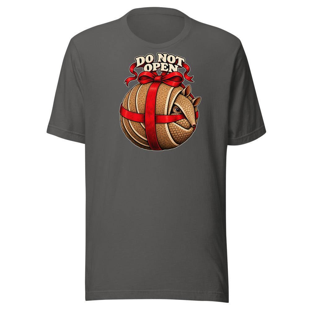 Do Not Open Armadillo Shirt in Asphalt - front view