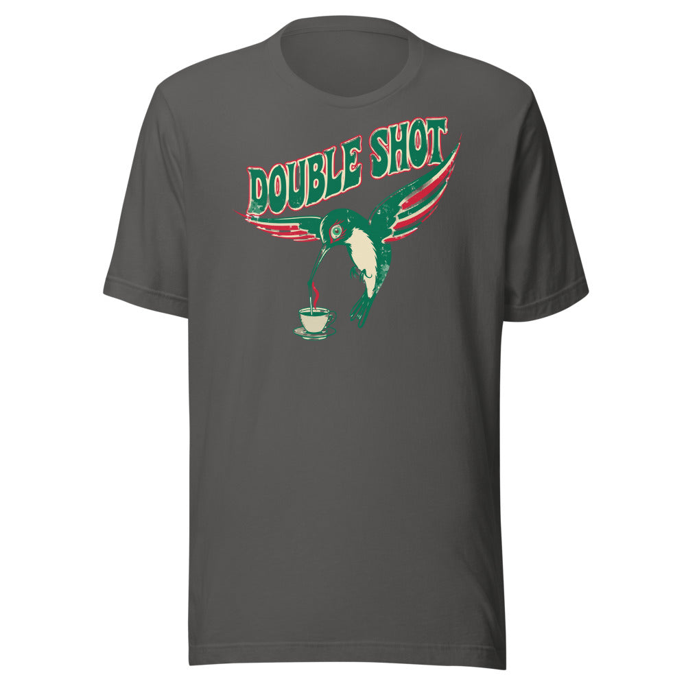Double Shot Hummingbird Shirt in Asphalt - front view