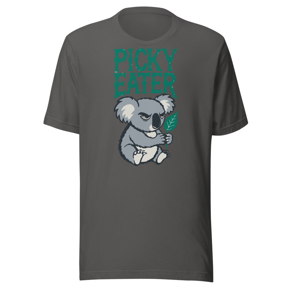 Picky Eater Koala Shirt in Asphalt - front view