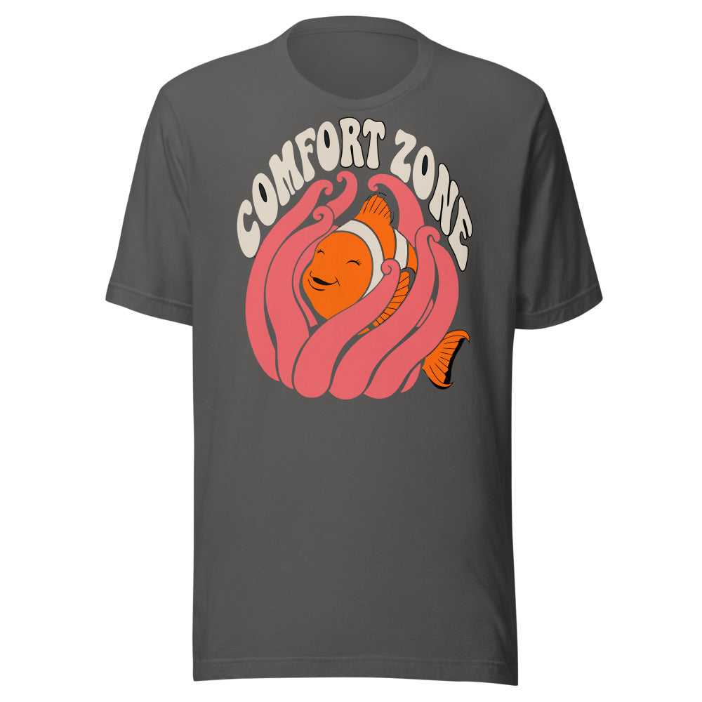 Comfort Zone Clownfish Shirt in Asphalt - front view