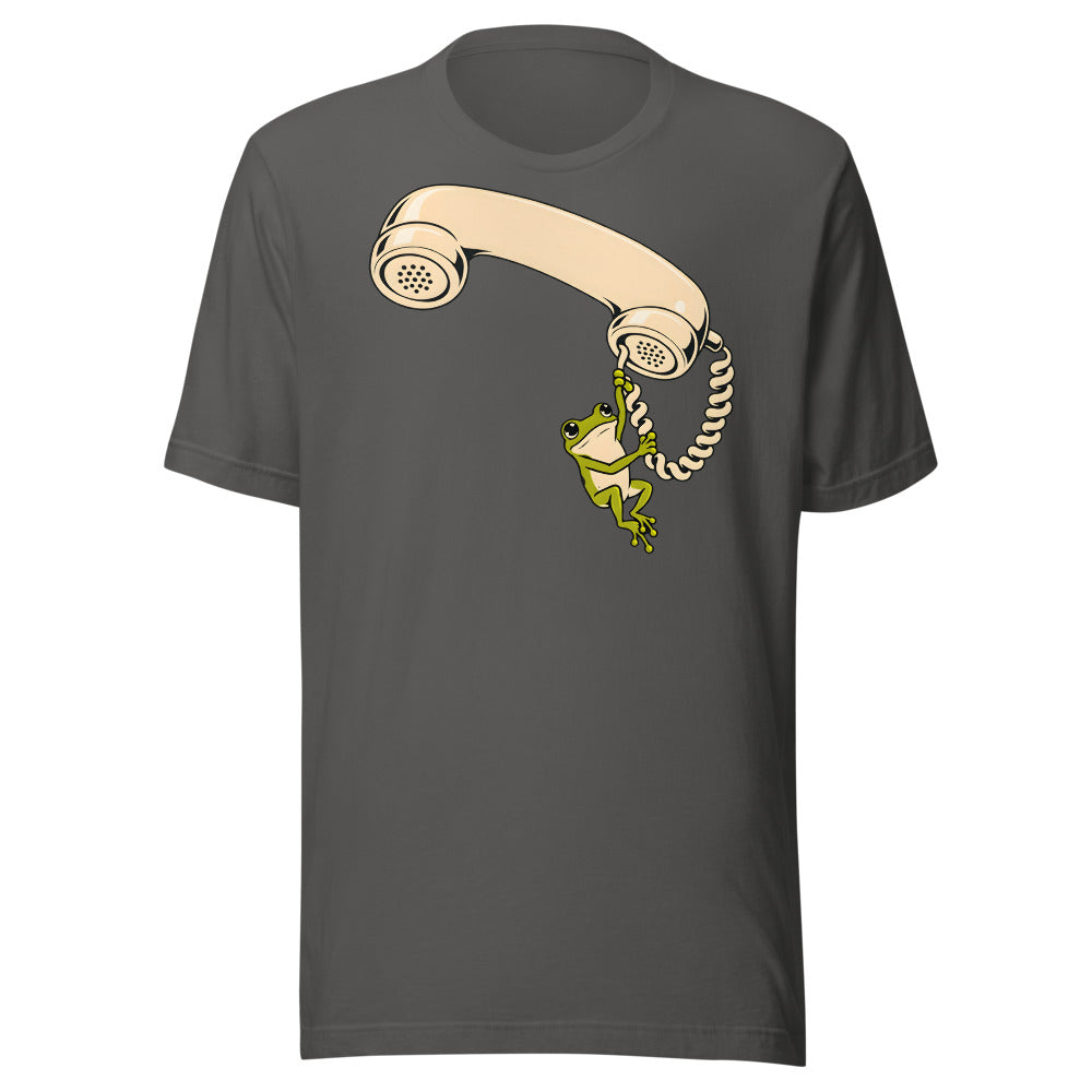 On Hold Frog Shirt (Art Only) in Asphalt - front view