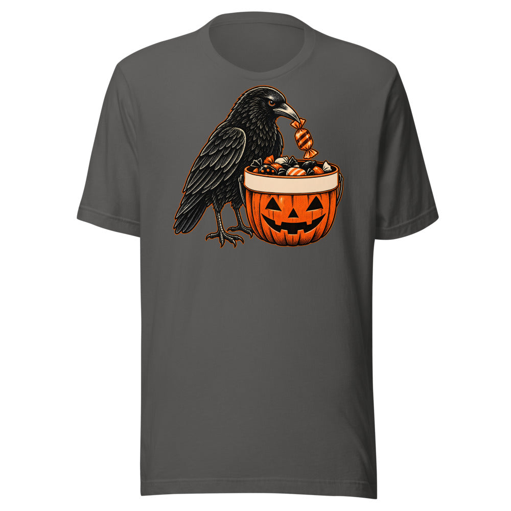 Candy Tax Crow Shirt (Art Only) in Asphalt - front view