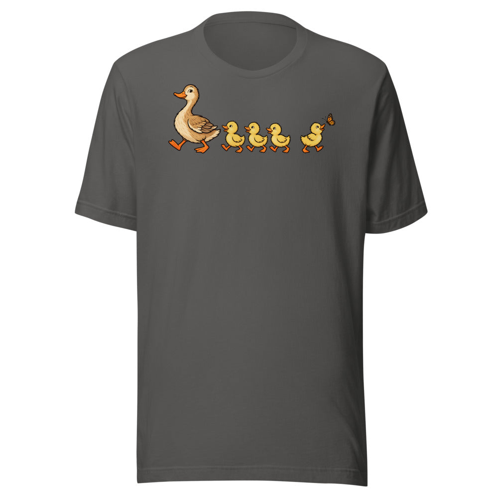 Ducks in a Row Duckling Shirt (Art Only) in Asphalt - front view