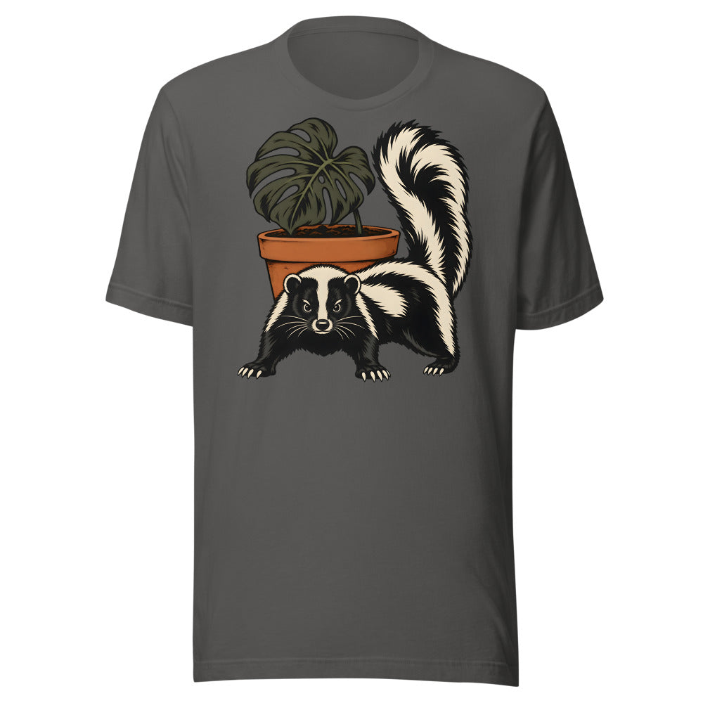 Plant Security Skunk Shirt (Art Only) in Asphalt - front view