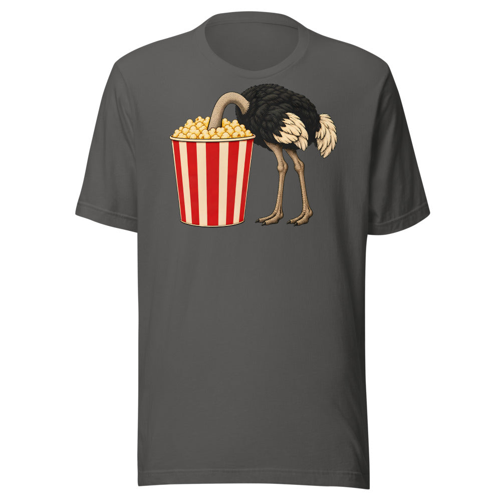 No Spoilers Ostrich Shirt (Art Only) in Asphalt - front view