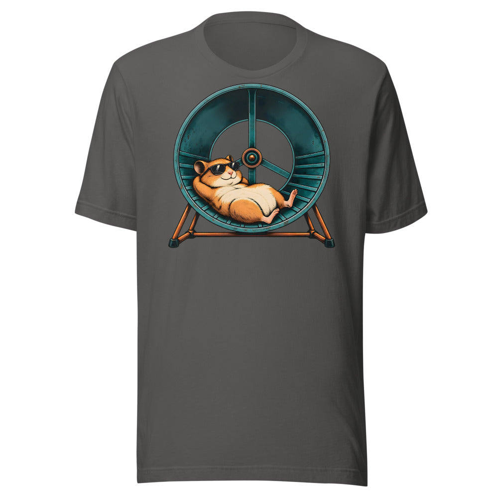 Rest Day Hamster Shirt (Art Only) in Asphalt - front view