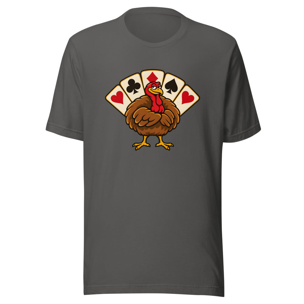 Full House Turkey Shirt (Art Only) in Asphalt - front view