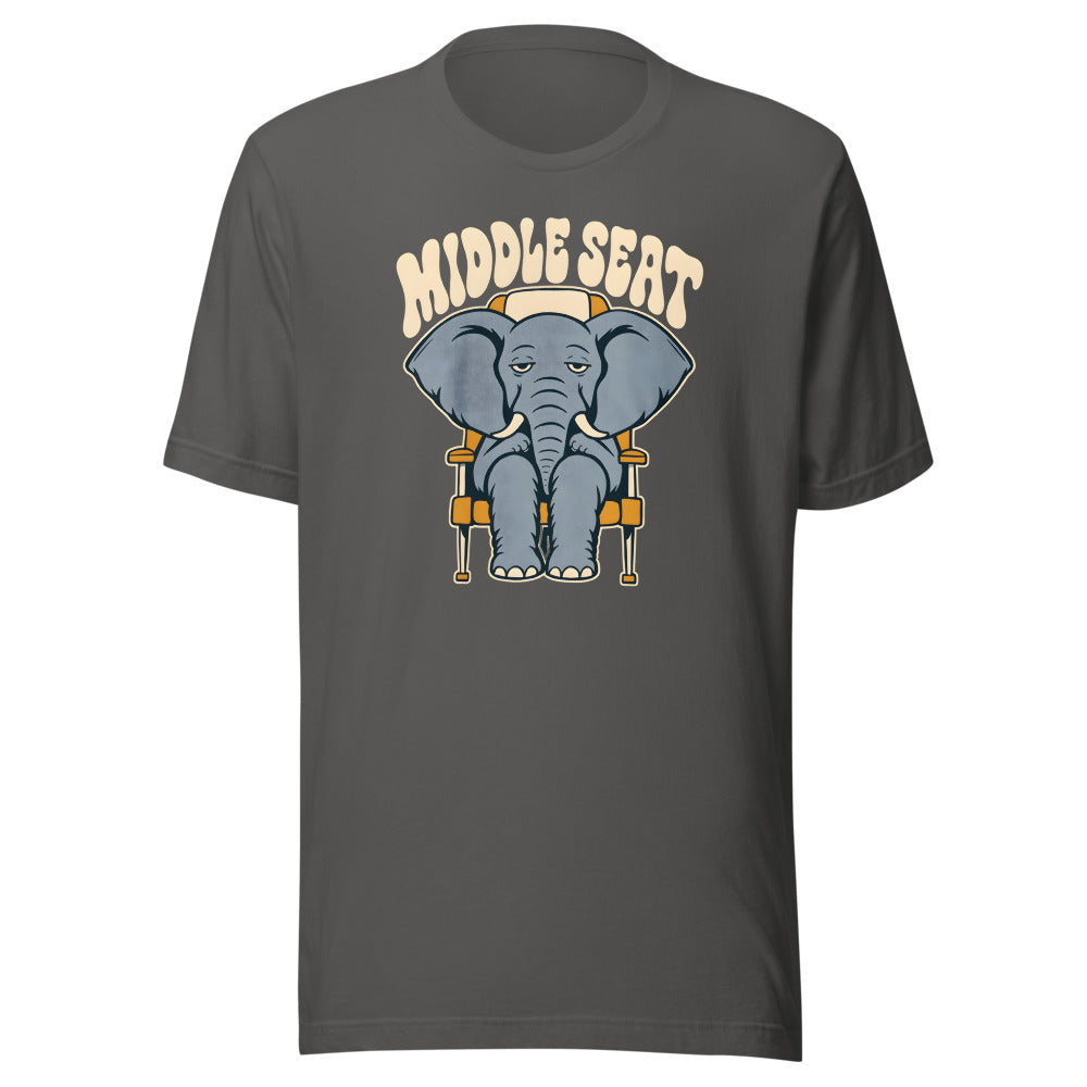 Middle Seat Elephant Shirt in Asphalt - front view