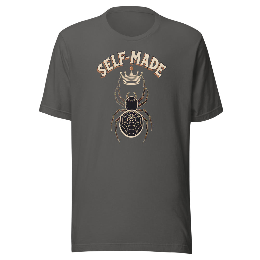 Self-Made Spider Shirt in Asphalt - front view