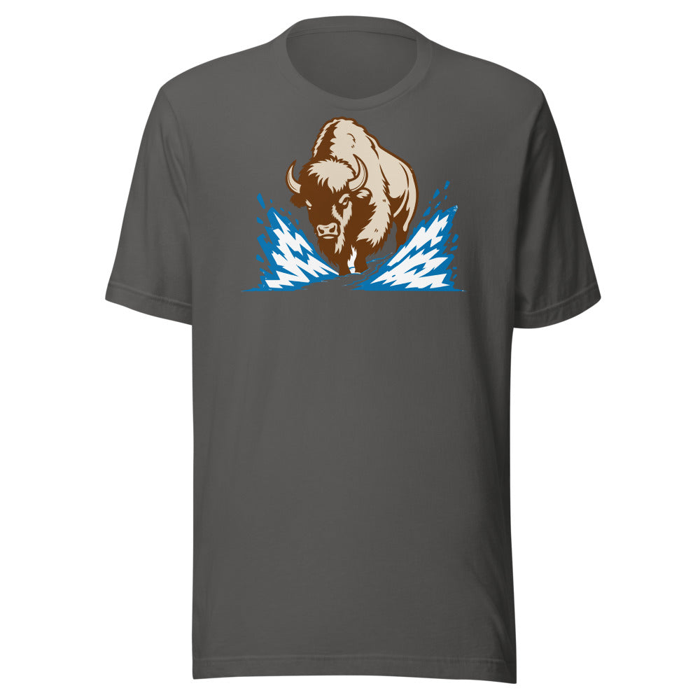 Snow Shovel Substitute Bison Shirt (Art Only) in Asphalt - front view