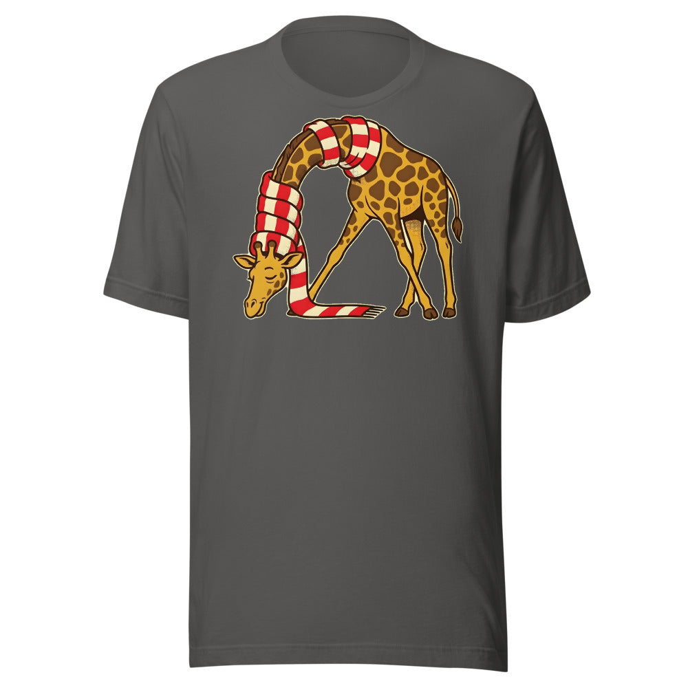 Finally, a Scarf Giraffe Shirt (Art Only) in Asphalt - front view