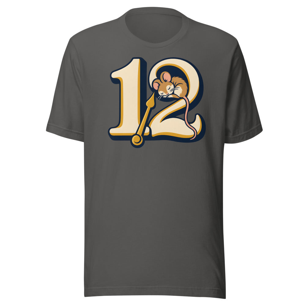 Midnight Countdown Nap Dormouse Shirt in Asphalt - front view