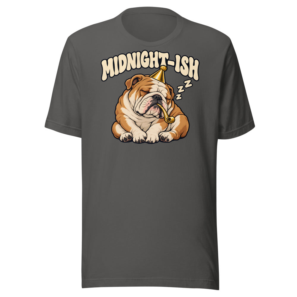 Midnight-ish Bulldog Shirt in Asphalt - front view