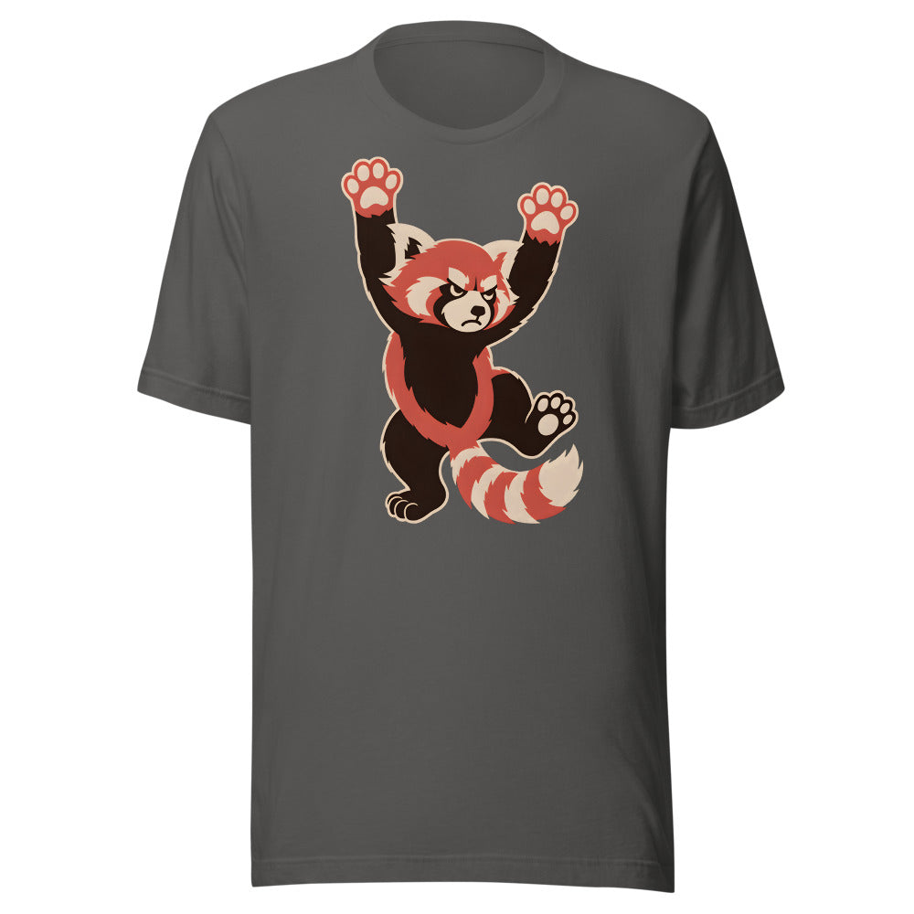 Fun Size Red Panda Shirt (Art Only) in Asphalt - front view