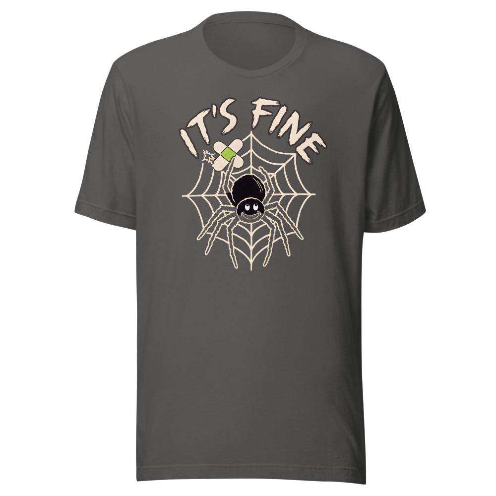 Web Repair Spider Shirt in Asphalt - front view