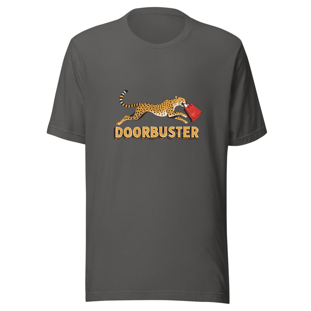Doorbuster Cheetah Shirt in Asphalt - front view