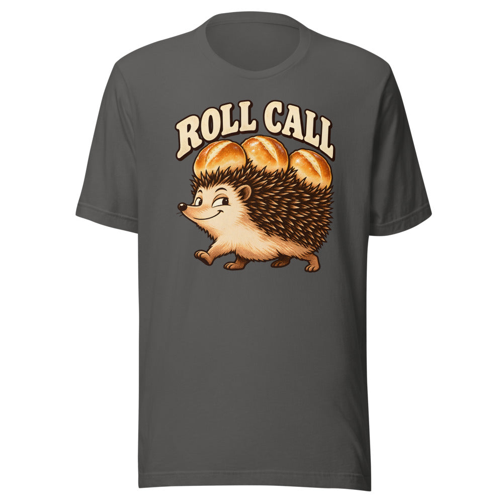 Roll Call Hedgehog Shirt in Asphalt - front view