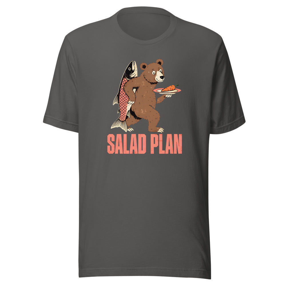 Salad Plan Bear Shirt in Asphalt - front view