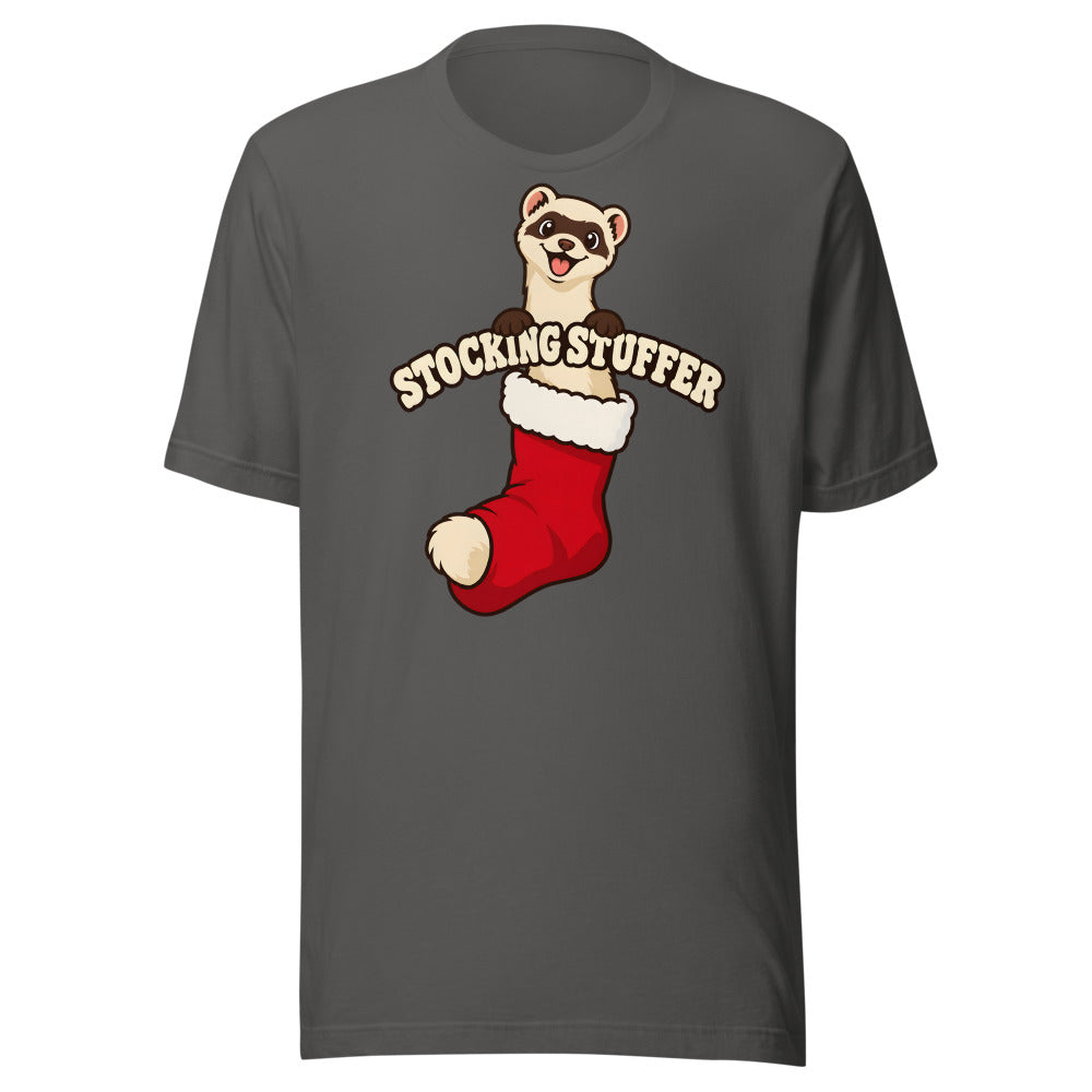 Stocking Stuffer Ferret Shirt in Asphalt - front view