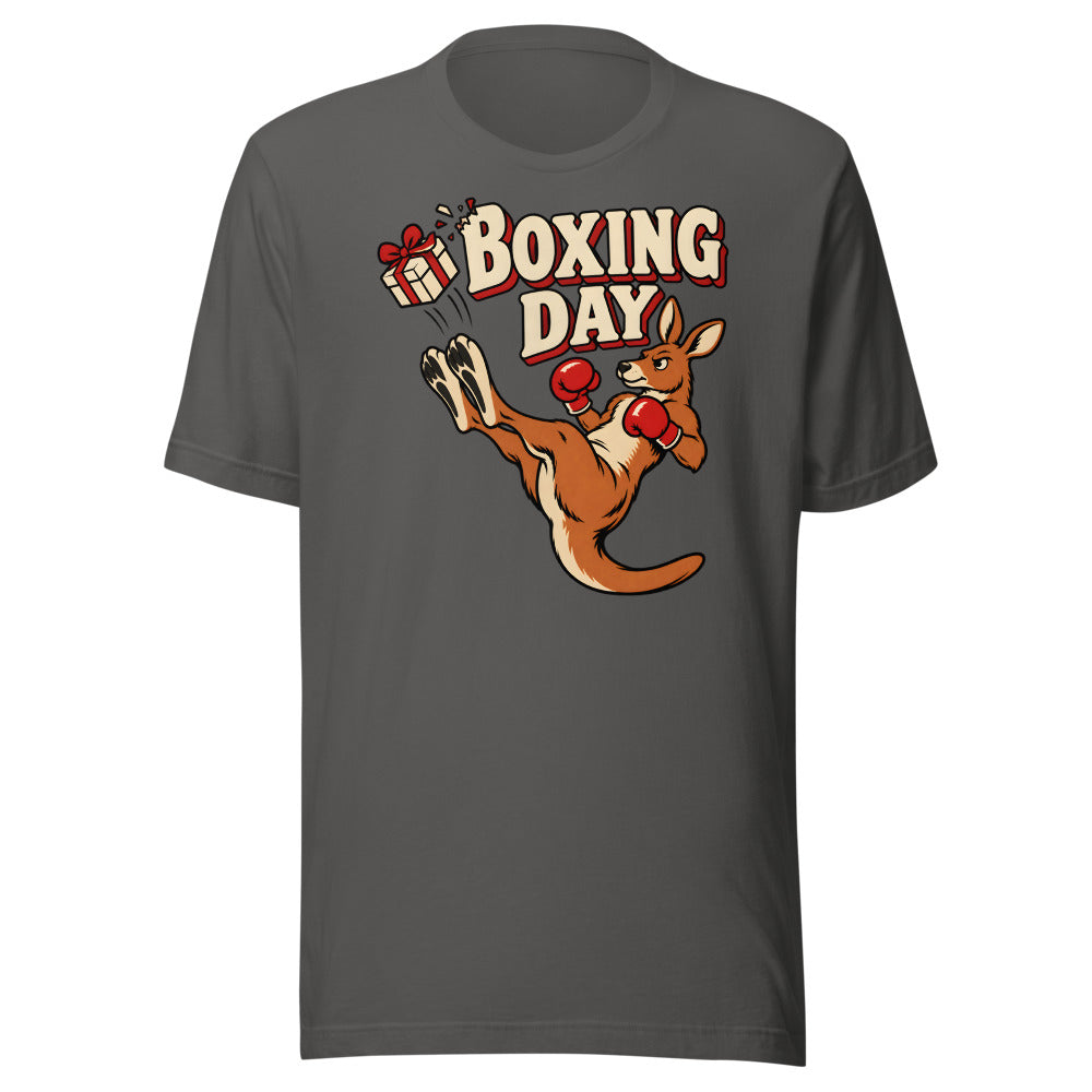 Boxing Day Kangaroo Shirt in Asphalt - front view